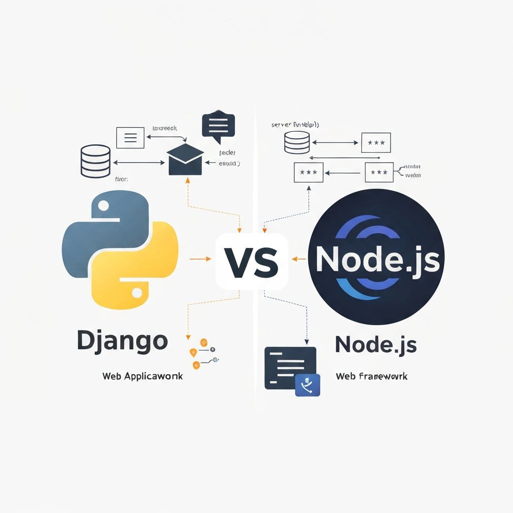 Comparison of Django Python and Node.js frameworks